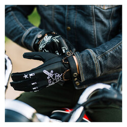 Zweite-Haut-Handschuhe | Tattoo Schwarz