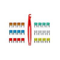 Juego de fusibles para coche, 25 unidades, mini