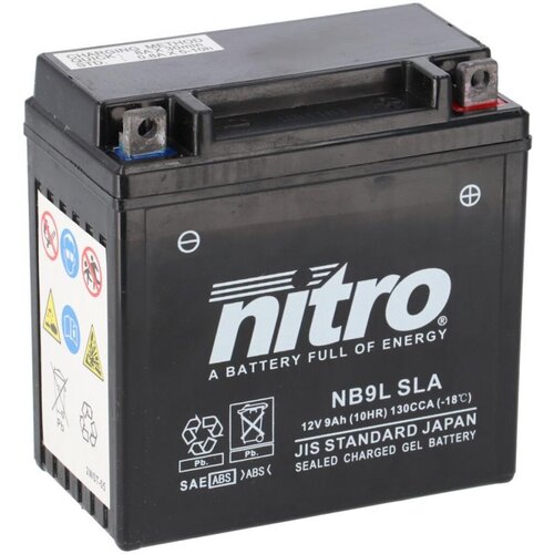 NITRO Batería recargable sin mantenimiento YB9L