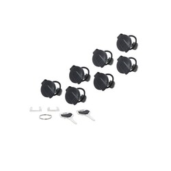 Trax Lock Set 7 Matching Locks, 2 Keys | Simultaneous Locking