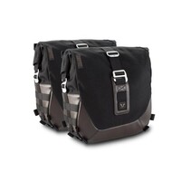 Sistema Di Borse Laterali Legend Gear LC | Nero/Marrone | Royal Enfield