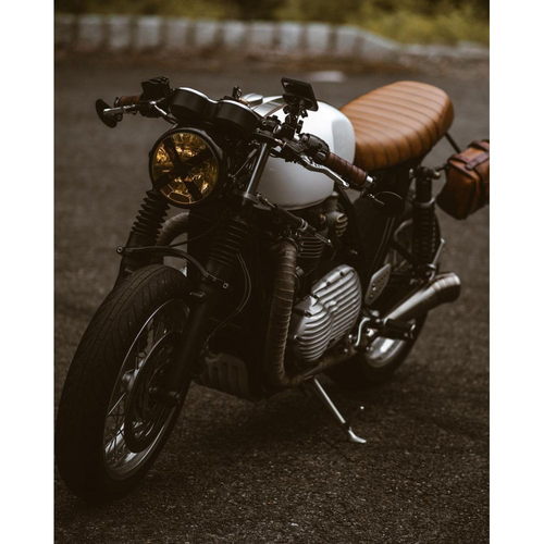 Motone ODIN | Abgasanlage | Speed Twin / Thruxton | Rennkanister Im GP-Stil (Optionale Schallwand)