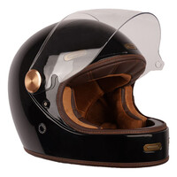 Roadster III Helm | Schwarz Glänzend | Wählen Sie Größe