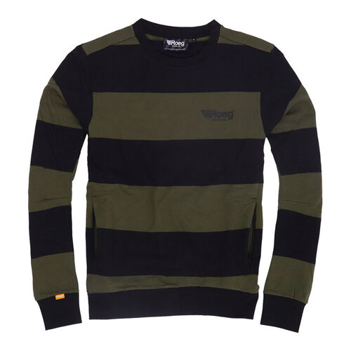 Roeg Sudadera A Rayas Shawn | Ejército/Negro | Elige Talla