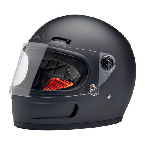 Biltwell Casque Gringo SV | Noir Plat | Choisissez La Taille