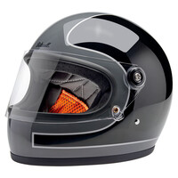 Casco Gringo S | Grigio Tempesta/Nero Tracker Lucido | Scegli La Taglia