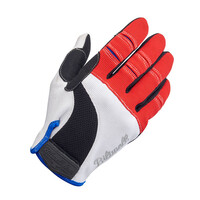 Guantes De Moto | Rojo/Blanco/Azul | Elige Talla