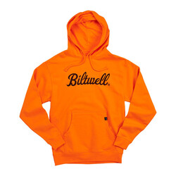 Script Pullover Hoodie | Hi-Vis Orange
