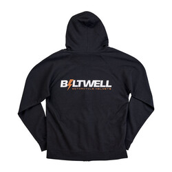 Bouten Hoodie Met Rits | Zwart