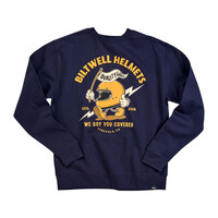 Overdekt Sweatshirt | Donkerblauw | Kies Maat