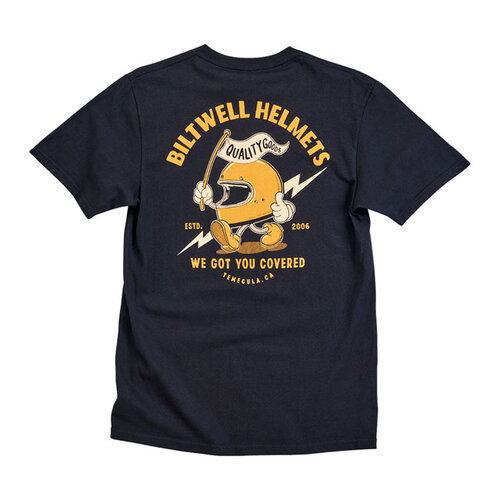 Biltwell Overdekt T-Shirt | Zwart | Kies Maat