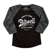 Script Baseball Female Shirt | Black | Choose Size