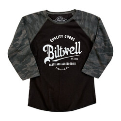 Camiseta Femenina De Béisbol Con Guión | Negro | Elige Talla