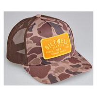 Gorra Con Cierre A Presión De Corteza | Camuflaje Marrón
