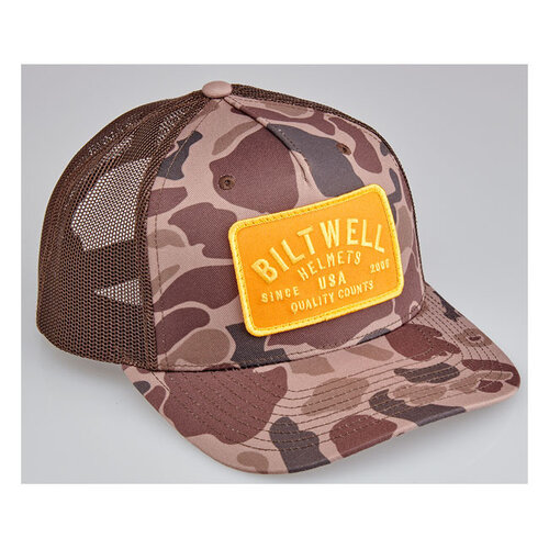 Biltwell Casquette Snap Back En Écorce | Camouflage Marron