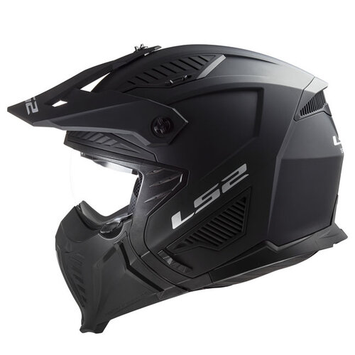 LS2 Casco Solido Drifter | Nero Opaco | Scegli La Taglia