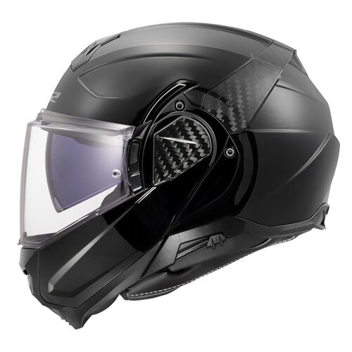LS2 Casque Solide Advant II | Noir Brillant | Choisissez La Taille