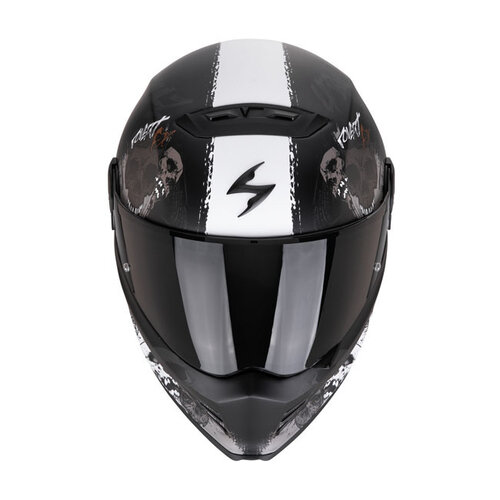 Scorpion Casque Covert Fx Skullz | Noir Mat-Gris-Or | Choisissez La Taille