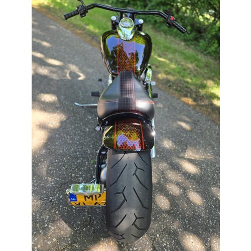 Yamaha Dragstar V-start Chopper de exhibición personalizada