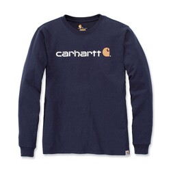 T-Shirt A Maniche Lunghe Logo Core | Marina