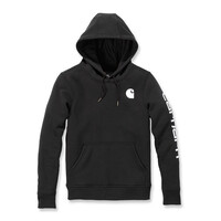 Dameshoodie Met Logomouwen | Zwart | Kies Maat