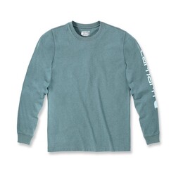 Logo Long Sleeve | Sea Pine Heather