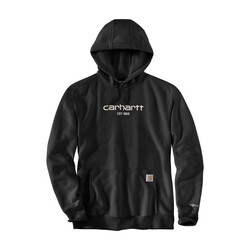 Sudadera con capucha y logo estampado | Negro