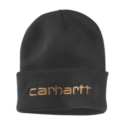 Berretto Con Risvolto Con Logo Isolato In Maglia