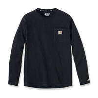 T-Shirt Force Flex Avec Poche L/S | Noir | Choisissez La Taille