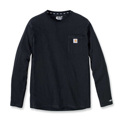 Force Flex Pocket T-Shirt L/S | Schwarz | Wählen Sie Größe