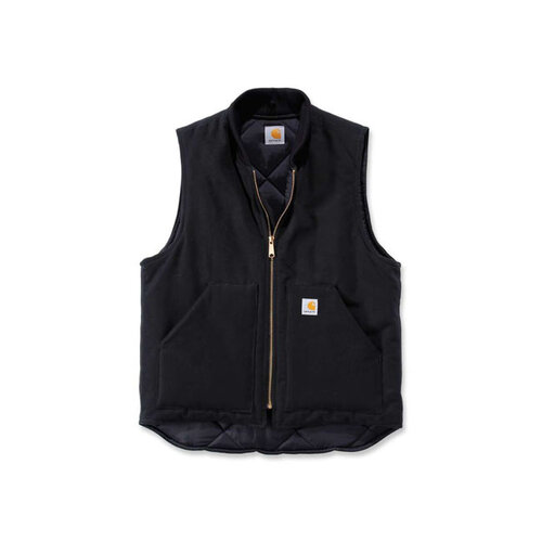 Carhartt Gilet De Canard Doublé De Courtepointe Arctique | Noir | Choisissez La Taille