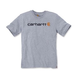 Camiseta Con Logo Central S/S | Gris Brezo