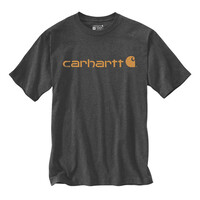 Core Logo T-Shirt S/S | Kohlenstoffheide | Wählen Sie Größe