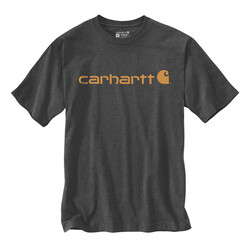 Core Logo T-Shirt S/S | Kohlenstoffheide | Wählen Sie Größe