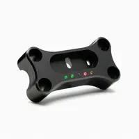 Abrazadera superior para manillar Motoscope Mini Métrica, color negro, 22 mm