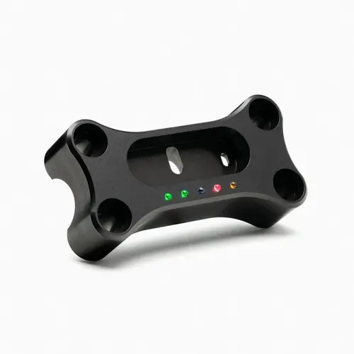 Motogadget Morsetto superiore per manubrio metrico Motoscope Mini, nero, 22 mm