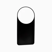 Placa de montaje universal Motoscope Classic tipo A anodizada negra