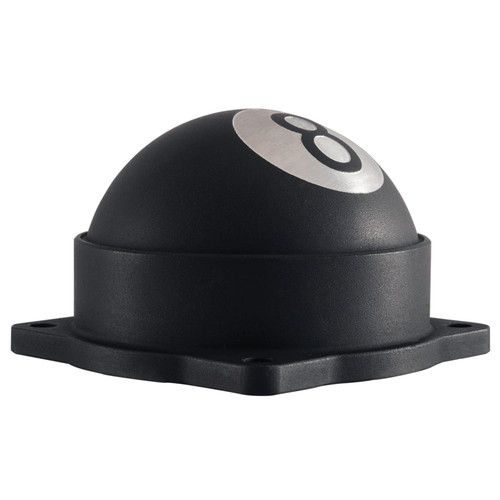 Motone Gerippte EFI Carb Tops Kontrastschnitt 8 Kugeln | Schwarz