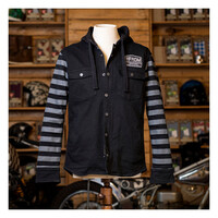 Camisa con capucha Folsom negra