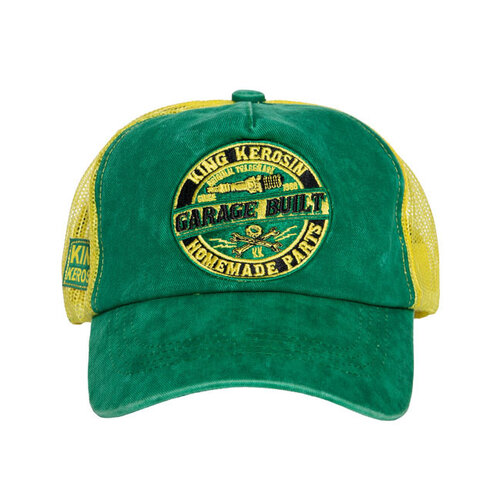 King Kerosin Gorra verde y amarilla de Garage Built