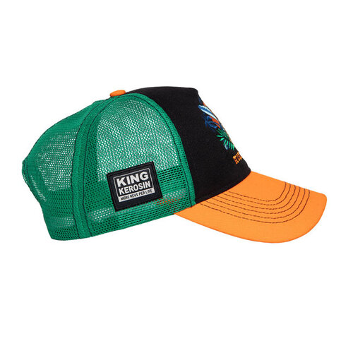 King Kerosin Gorra Honolulu negra/naranja