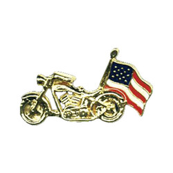 Biker-Anstecknadeln, Motorrad-Anstecknadel mit USA-Flagge