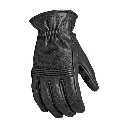 Gants en cuir noir Wellington