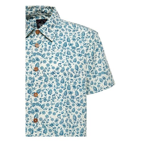 King Kerosin Vintage Sea Pattern t-shirt off white