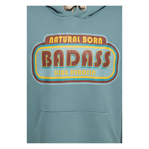 King Kerosin Bad Ass hoodie lake green