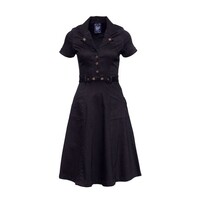 Swing worker dress black/rinsed wash