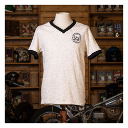 Schwarzes V-Shirt, nein, Baumwolle