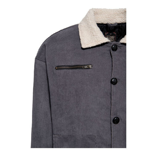 King Kerosin KK Cordjacke, stahlgrau