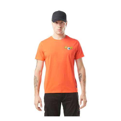 Von Dutch T-shirt orange à motif œil