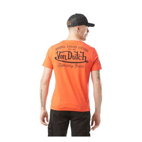 Von Dutch Camiseta naranja con estampado de ojos